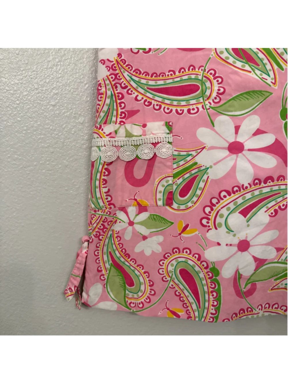 Lilly Pulitzer Girls Little Lilly Classic Shift Paisley Gator Dress Pink Size 6X
